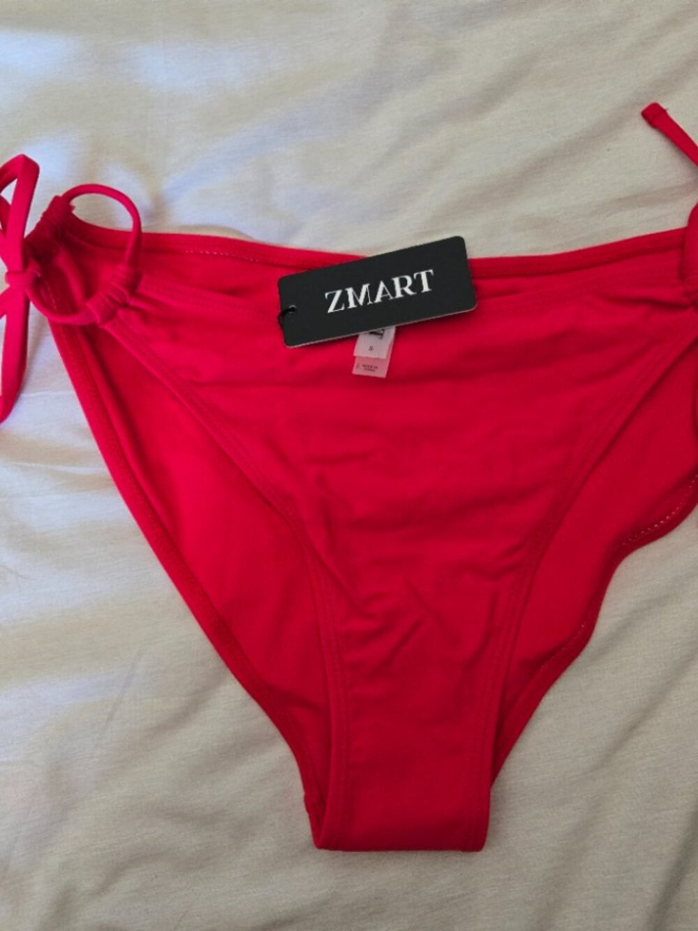 red bikini bottom